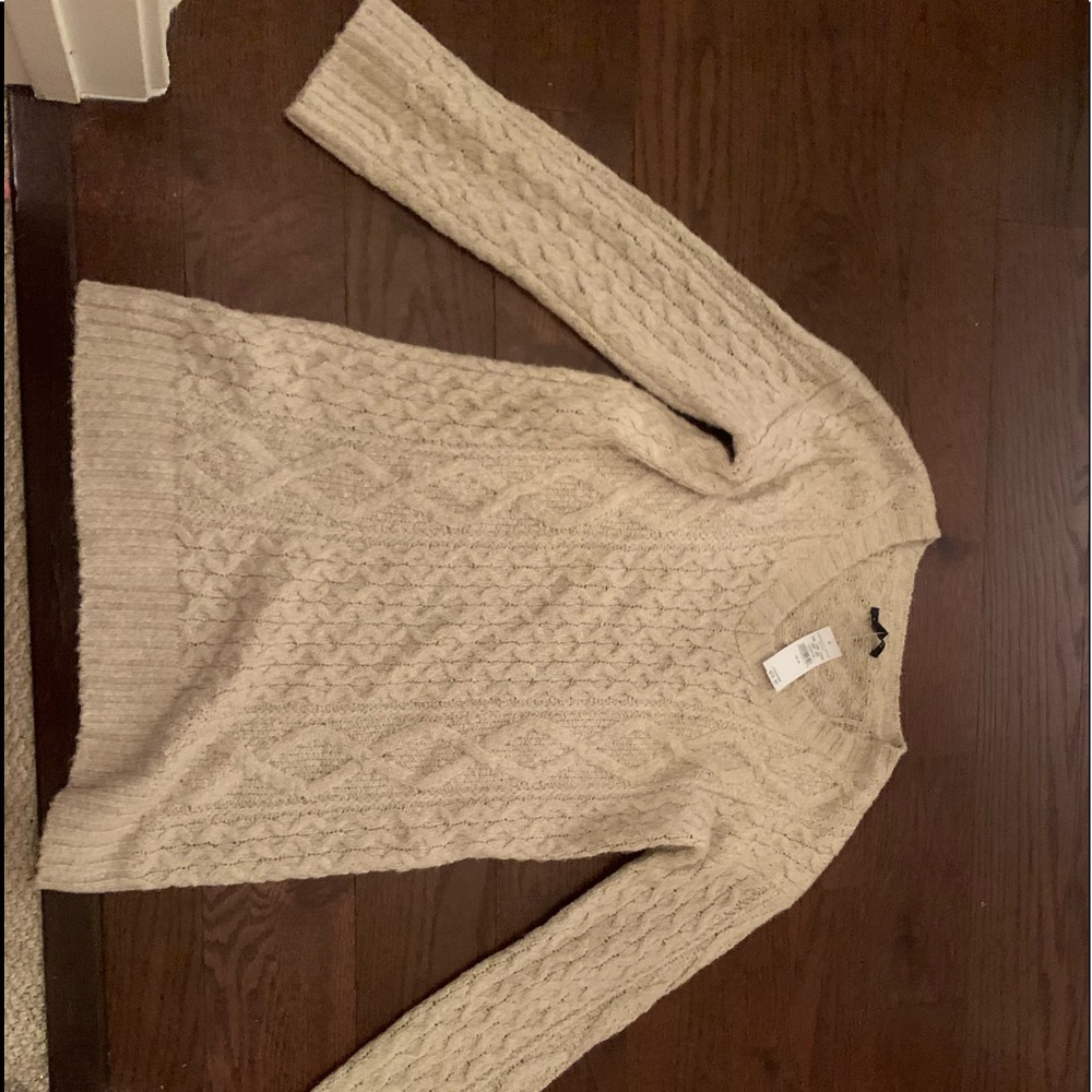 V-neck Sweater Dress